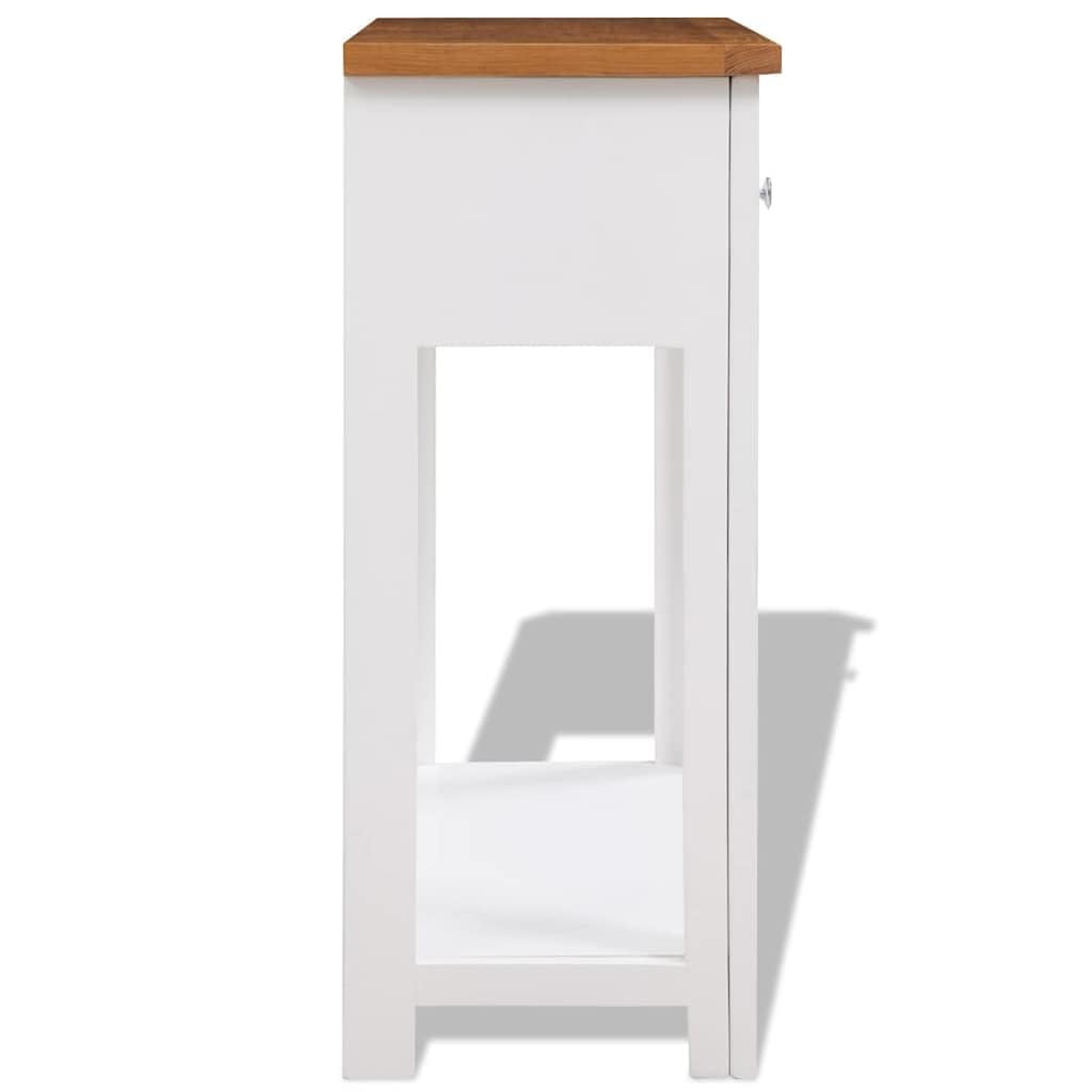Solid Oak Wood Console Table K216