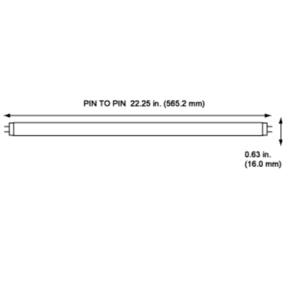 24 Inch 24W 3500K T5 Fluorescent Bulb Pack of 40 O307