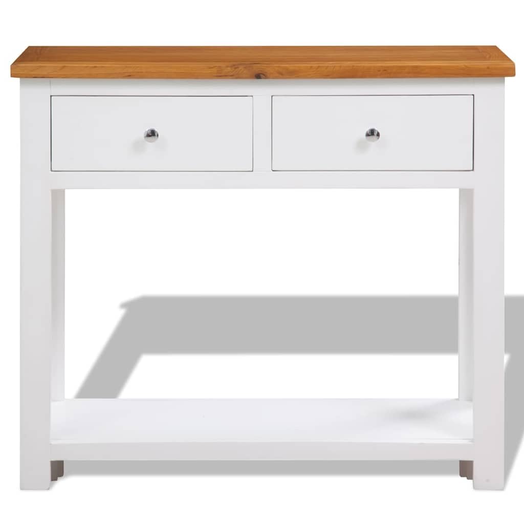 Solid Oak Wood Console Table K216