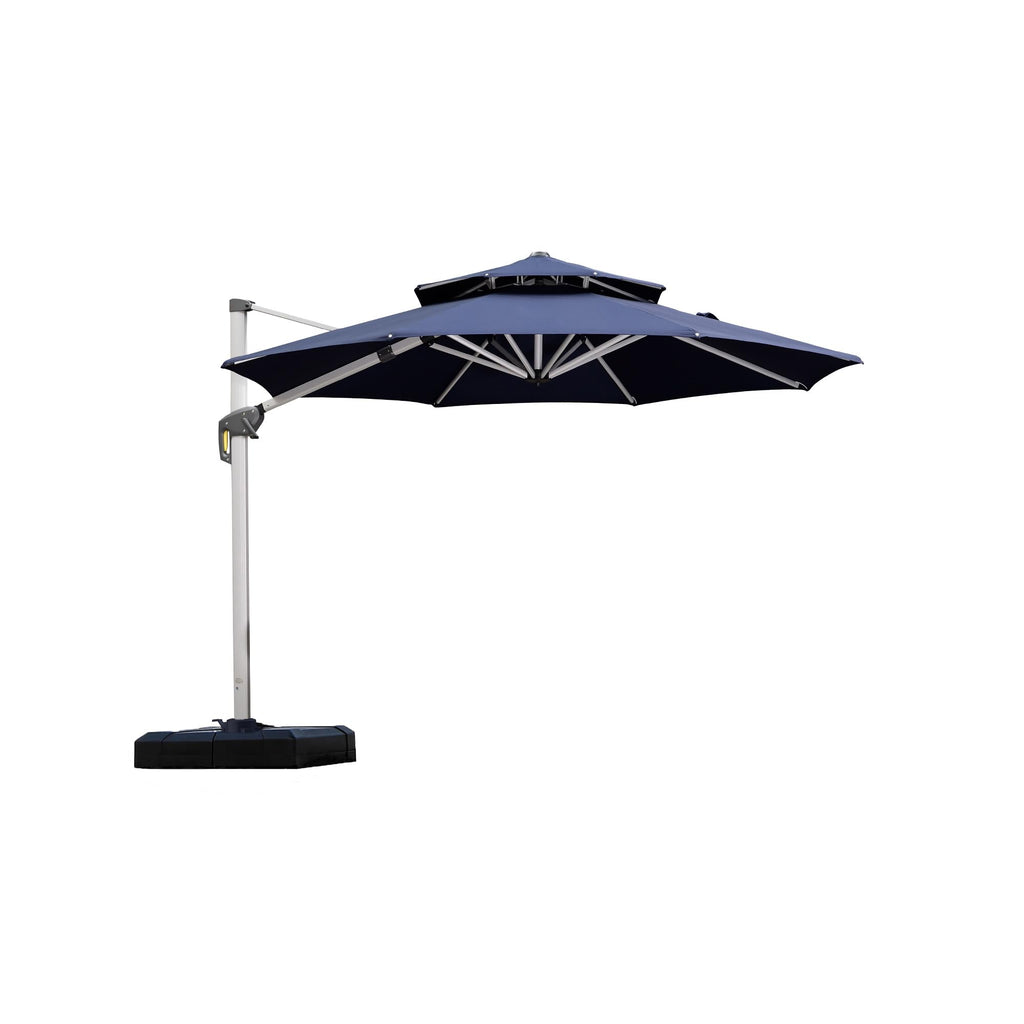10 FT Navy Blue Cantilever Patio Umbrella H9651