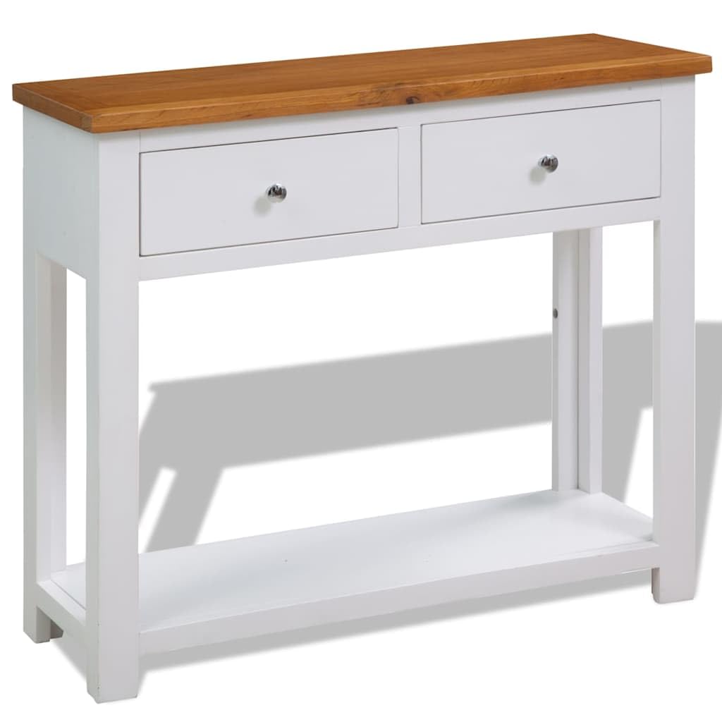 Solid Oak Wood Console Table K216