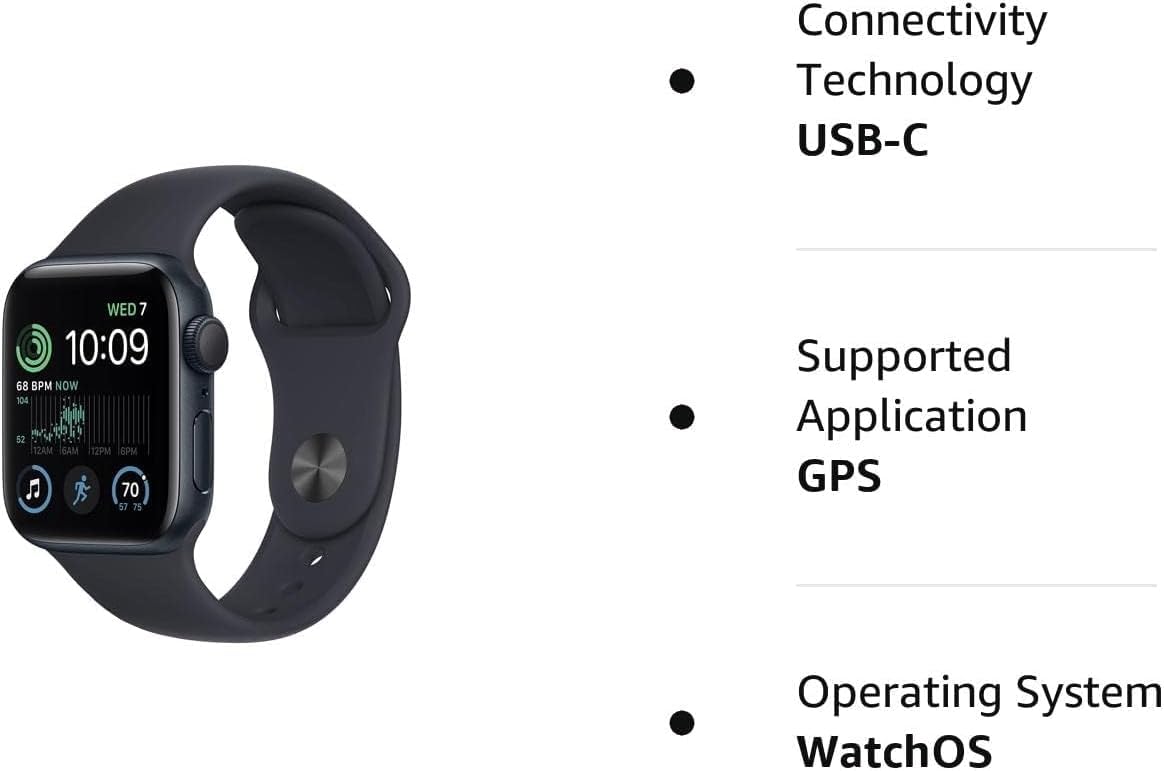 Midnight Aluminum Case with Midnight Sport Band Smartwatch T922999