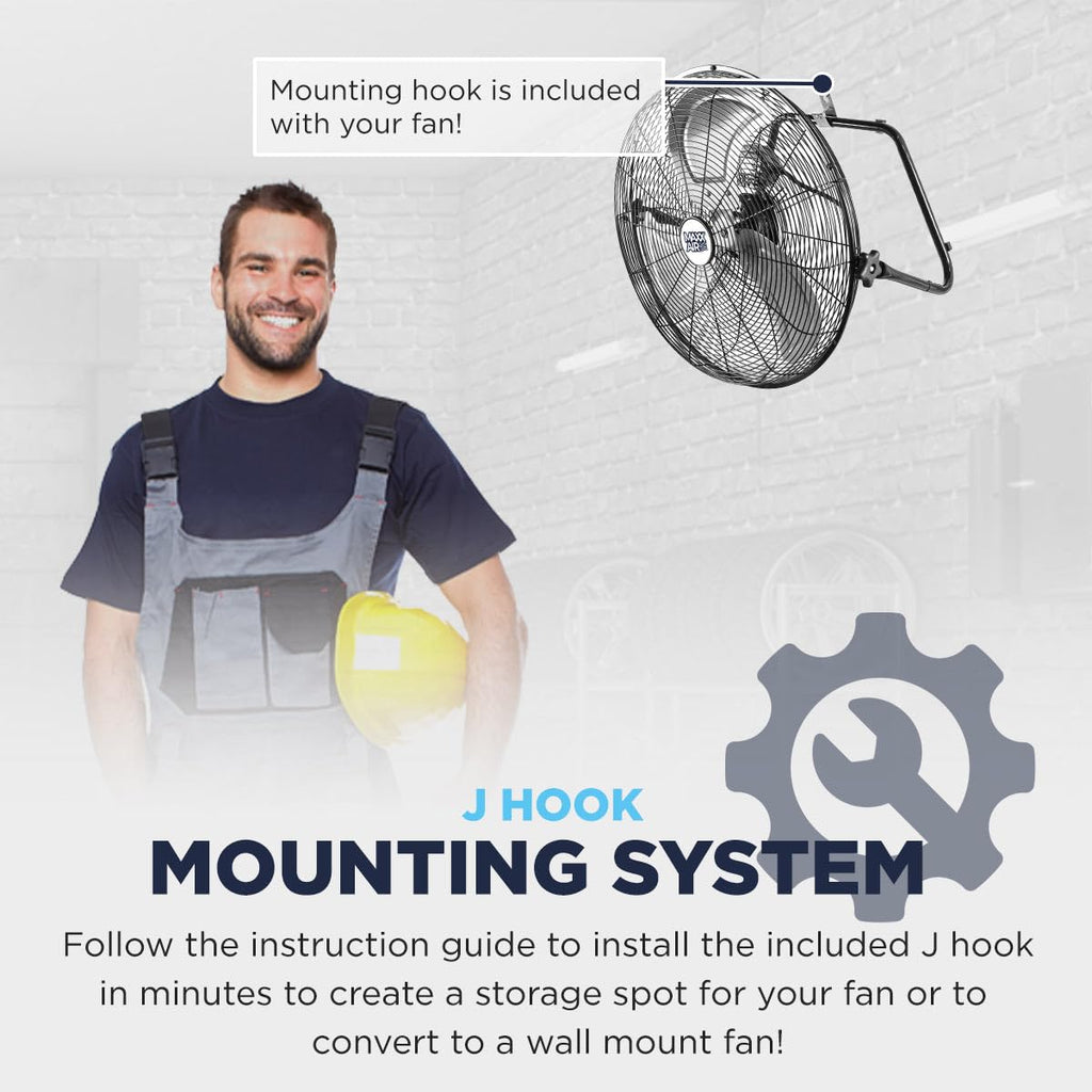 20 Inch 3-Speed High Velocity Wall Fan F248208