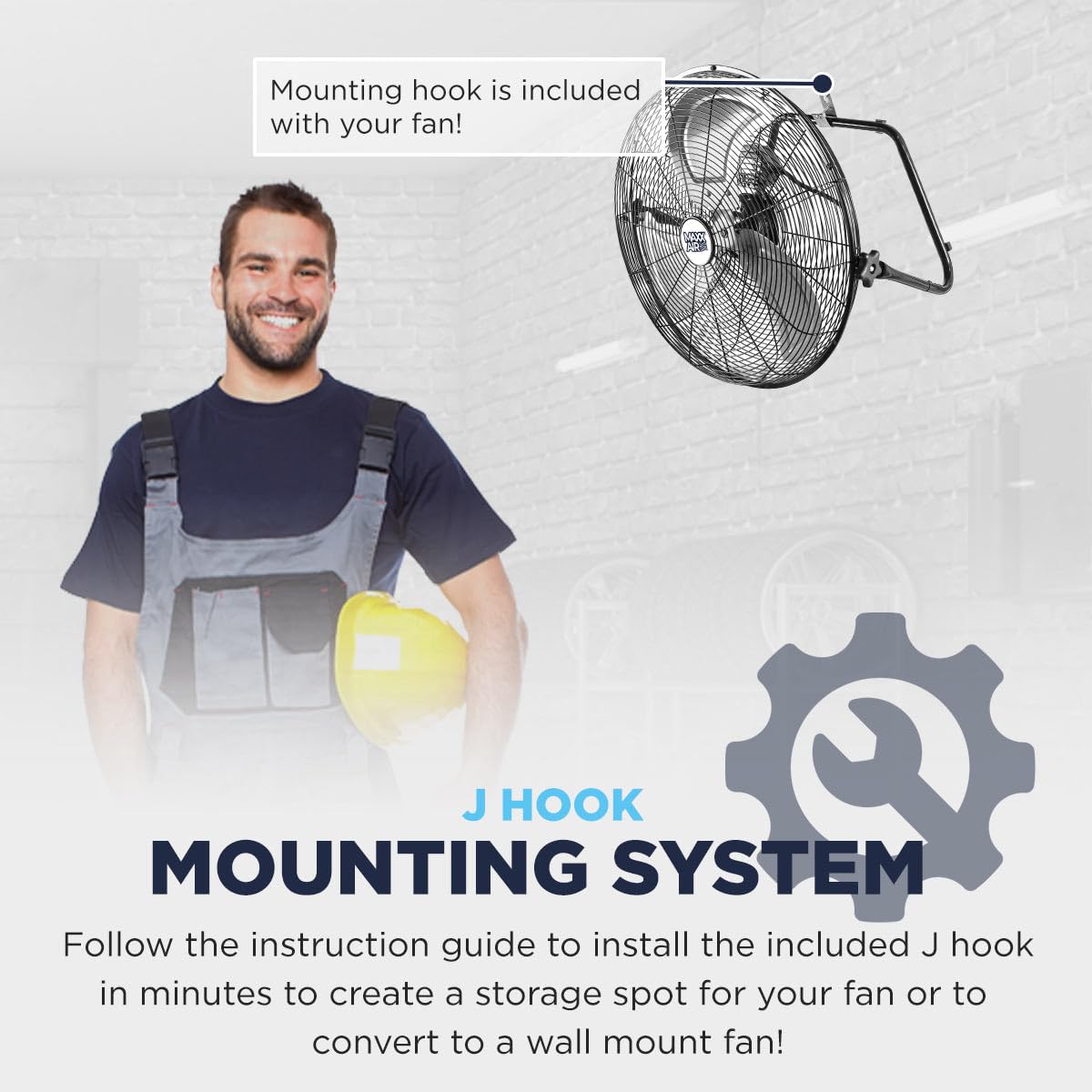 20 Inch 3-Speed High Velocity Wall Fan F248208