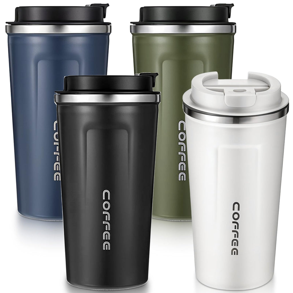 4 Pack 17oz Stainless Steel Insulated Coffee Mug with Lid V261