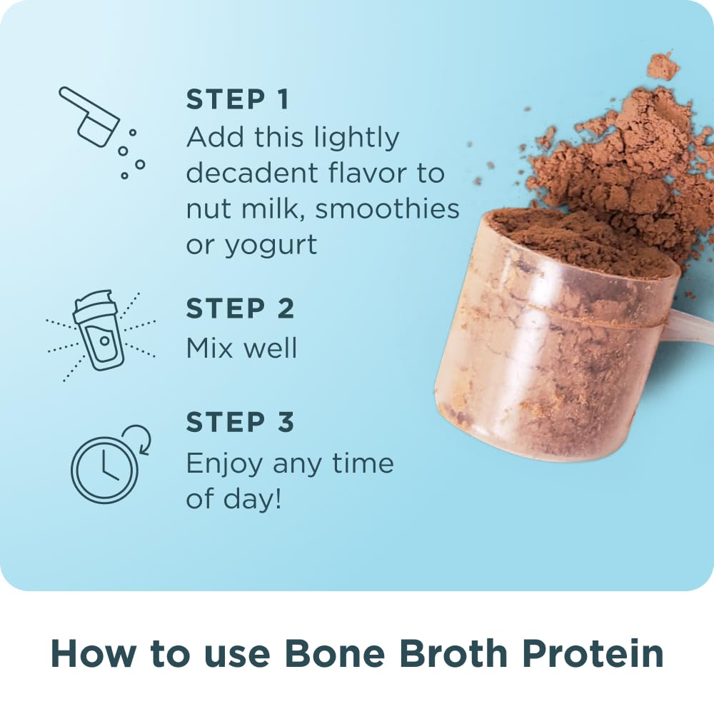 Grass Fed Bone Broth Protein Powder, Chocolate V579607