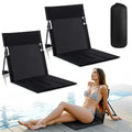 Black 2 Pack Foldable Poolside Chairs N997