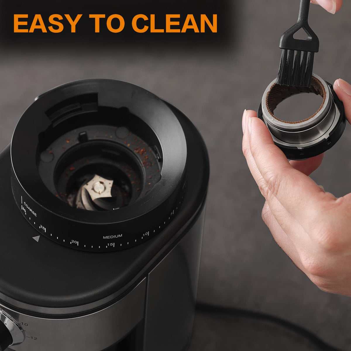 Electric Conical Burr Coffee Grinder with 30 Adjustable Grind Settings X5103