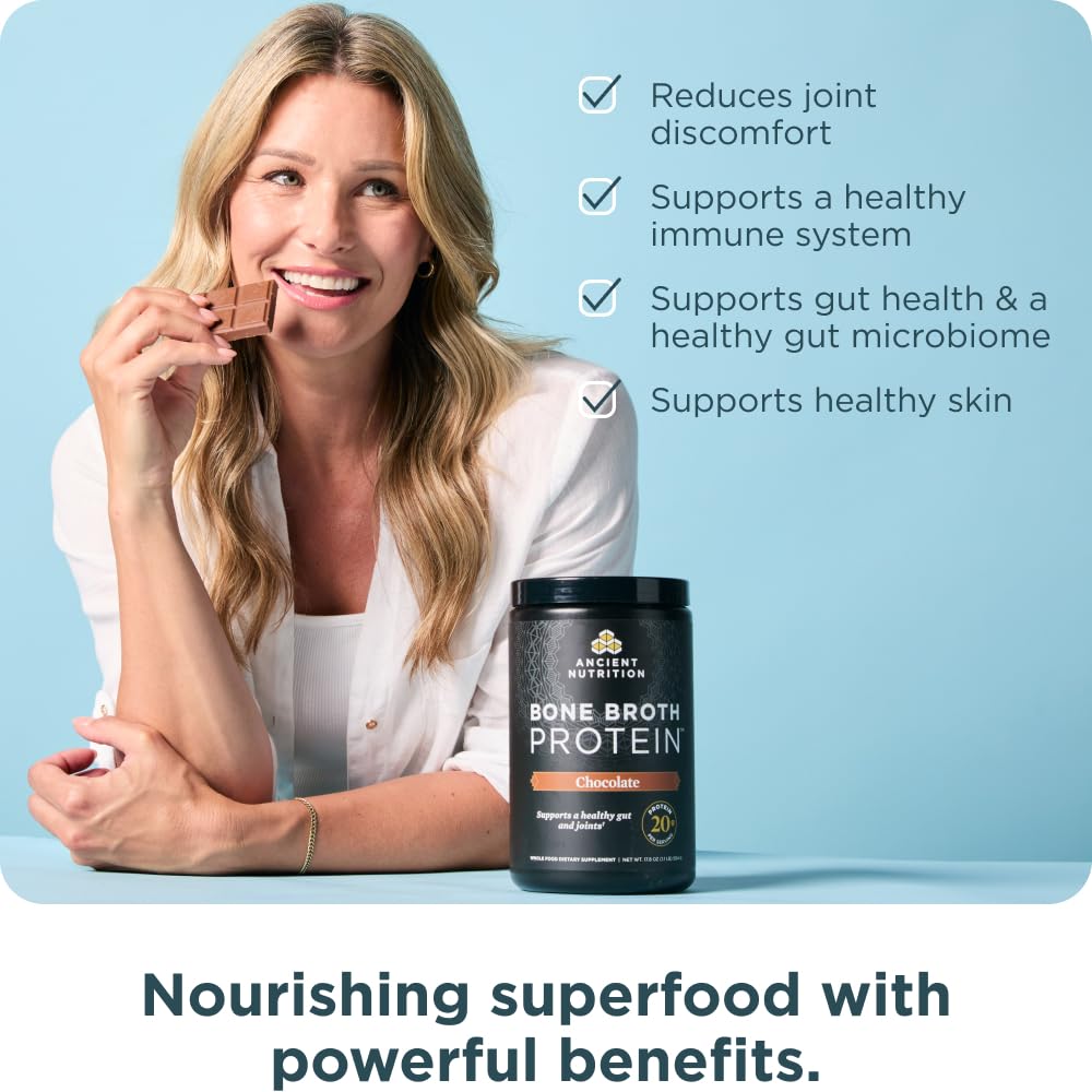 Grass Fed Bone Broth Protein Powder, Chocolate V579607
