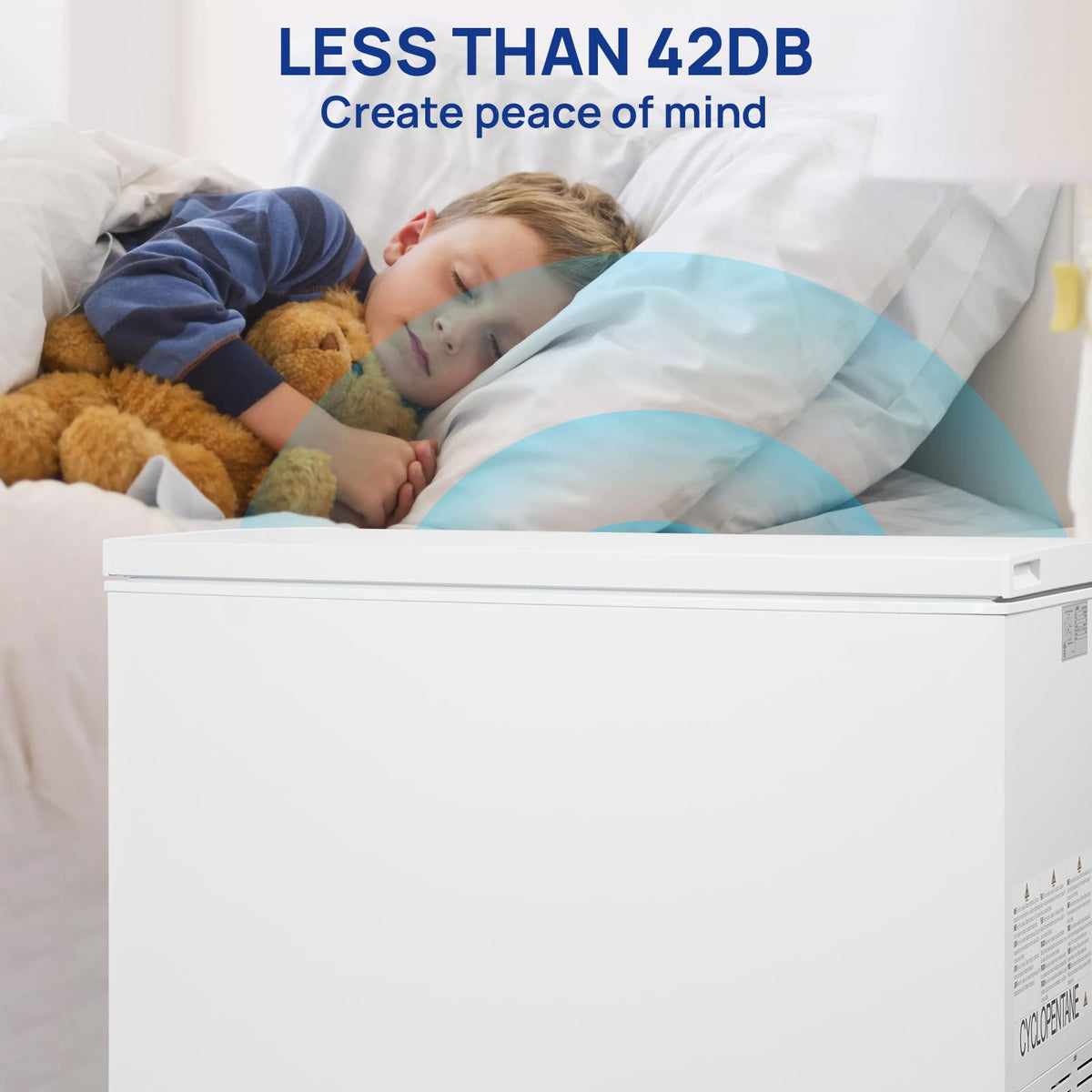 20 Cu. Ft White Chest Freezer with 2 Removable Basket E321