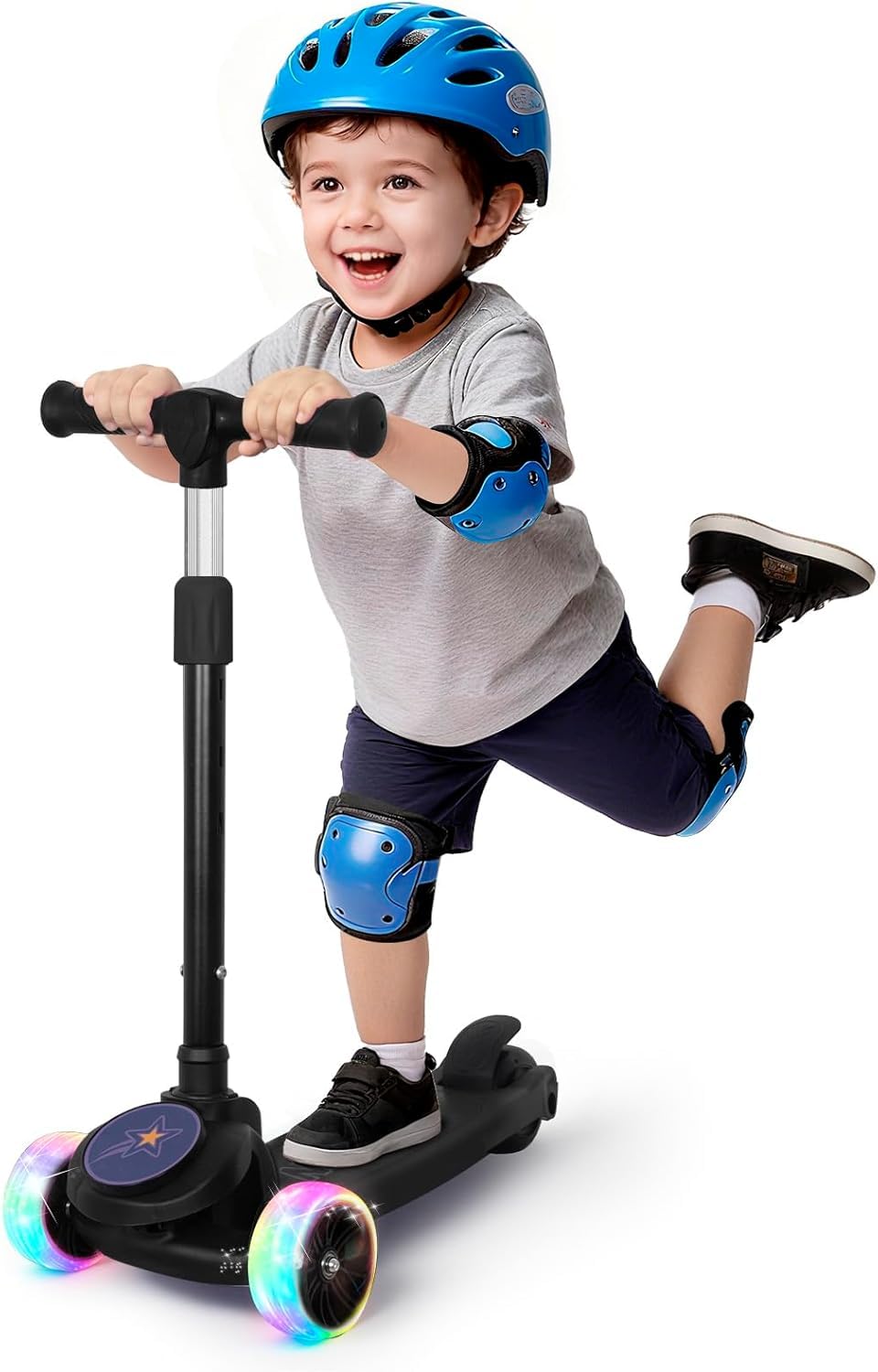 3 Wheel Kids Scooter with Light Up Wheels T605