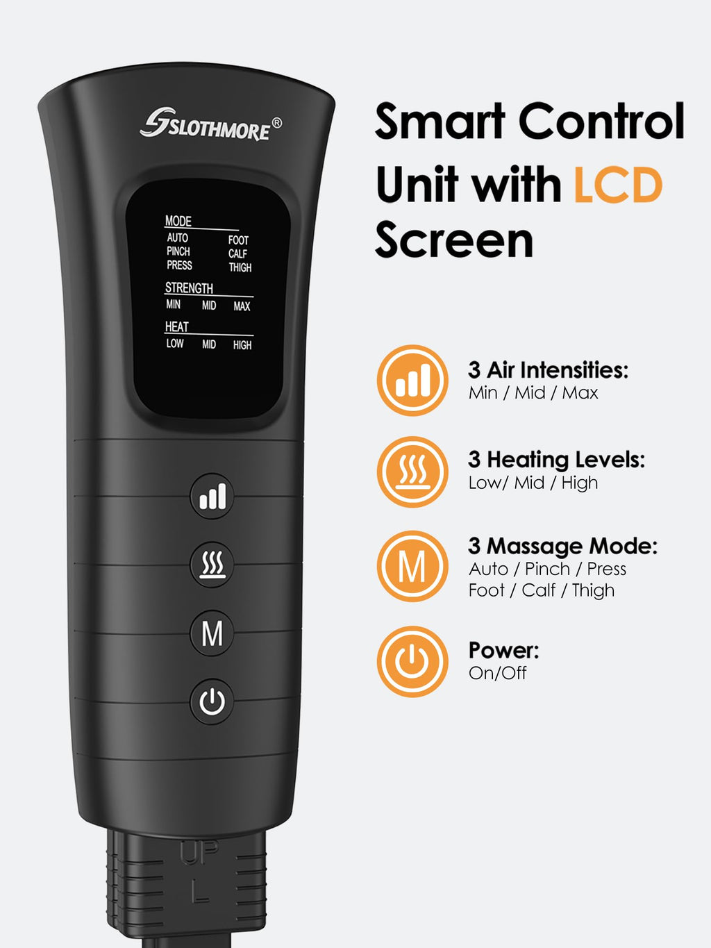Air Compression Leg Massager with Heat E328734