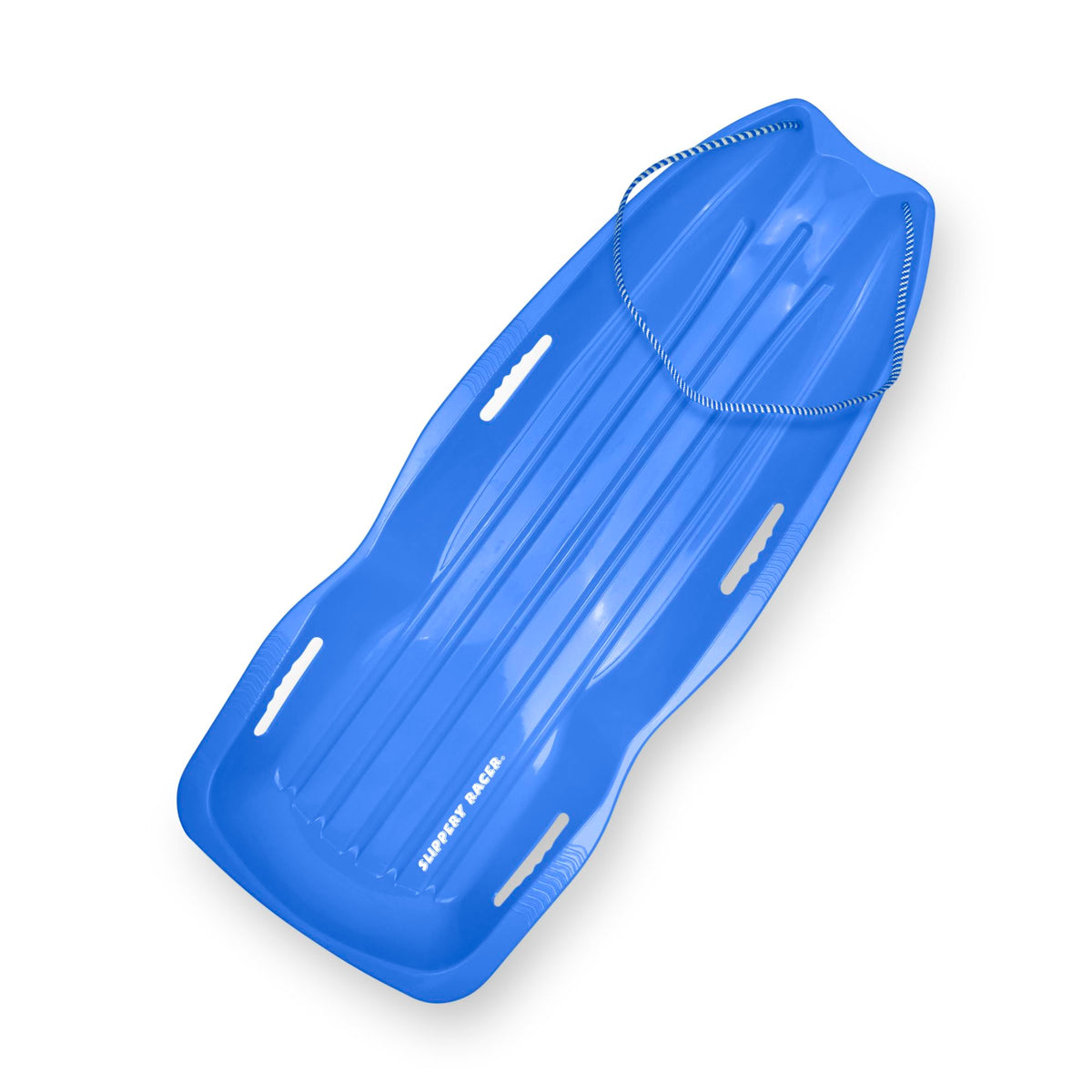 Plastic Toboggan Snow Sled with Pull Rope and Handles T9764
