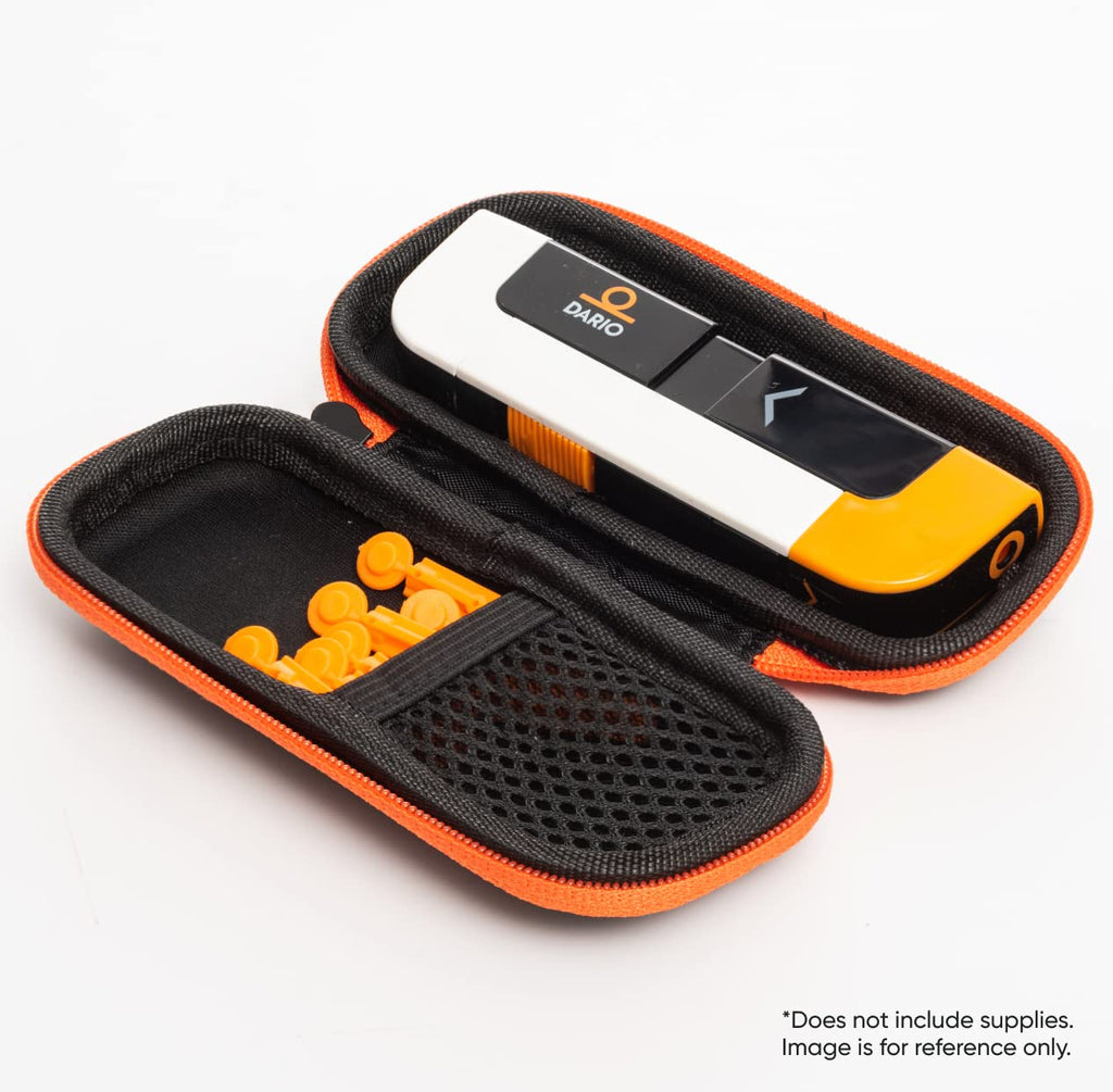Black Diabetes Travel Case and 100 Sterile Lancets T809773
