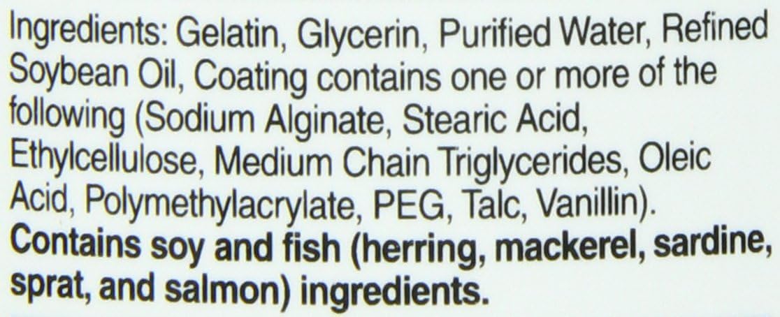 Fish Oil 1000 Mg Enteric Coated Softgels O174854