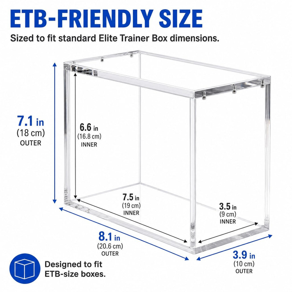 Clear Acrylic Trading Card Display Case Z4585