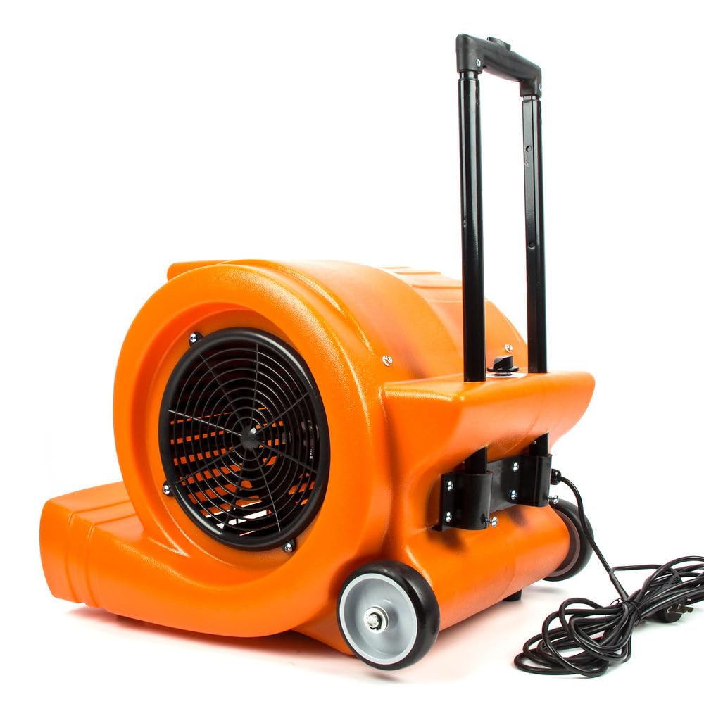 3-Speed 1.3HP 5000 CFM Air Mover Floor Dryer with Telescopic Handle H4190