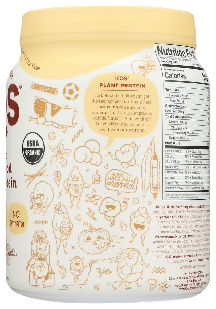 Organic Vanilla Plant Based Protein Powder I799396