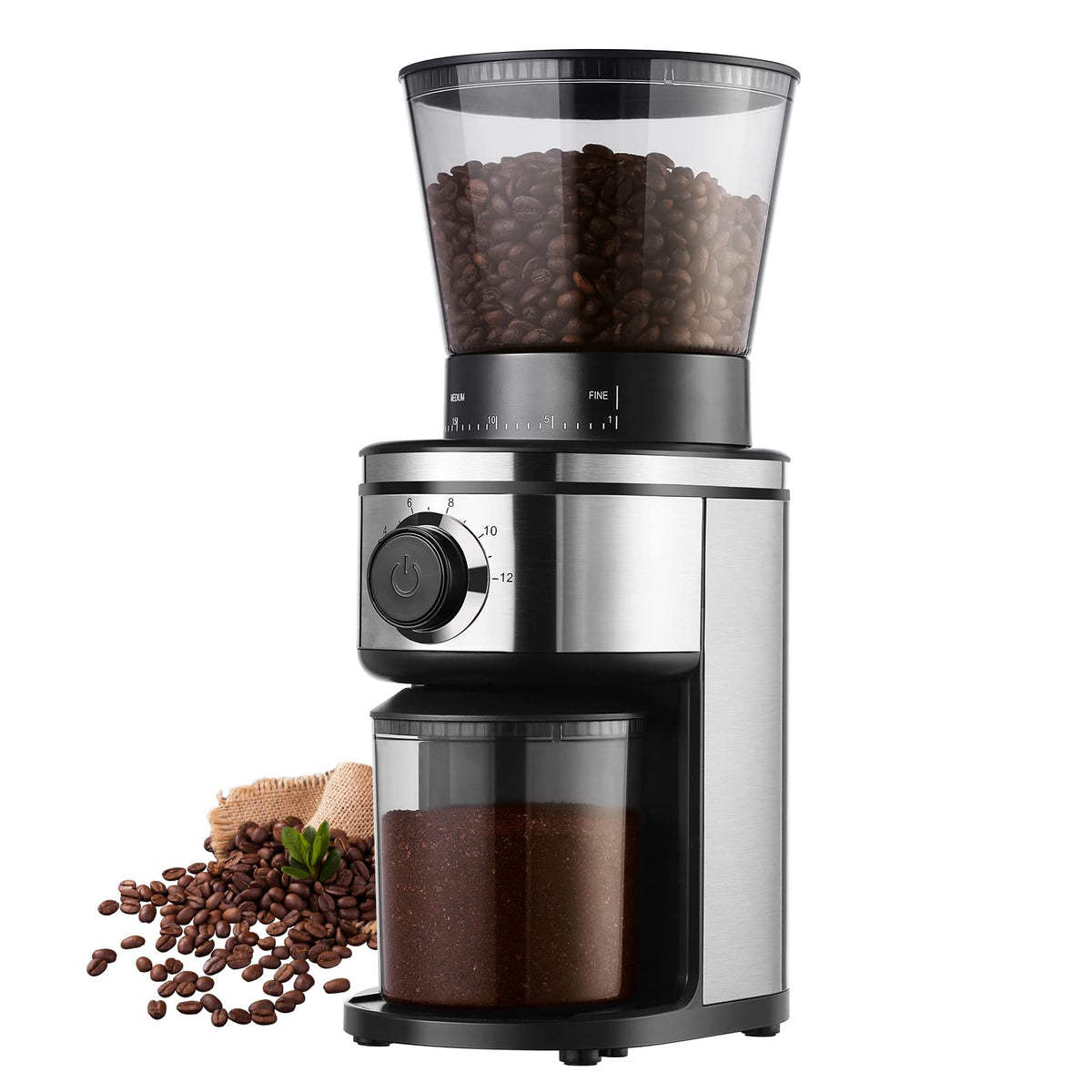 Electric Conical Burr Coffee Grinder with 30 Adjustable Grind Settings X5103