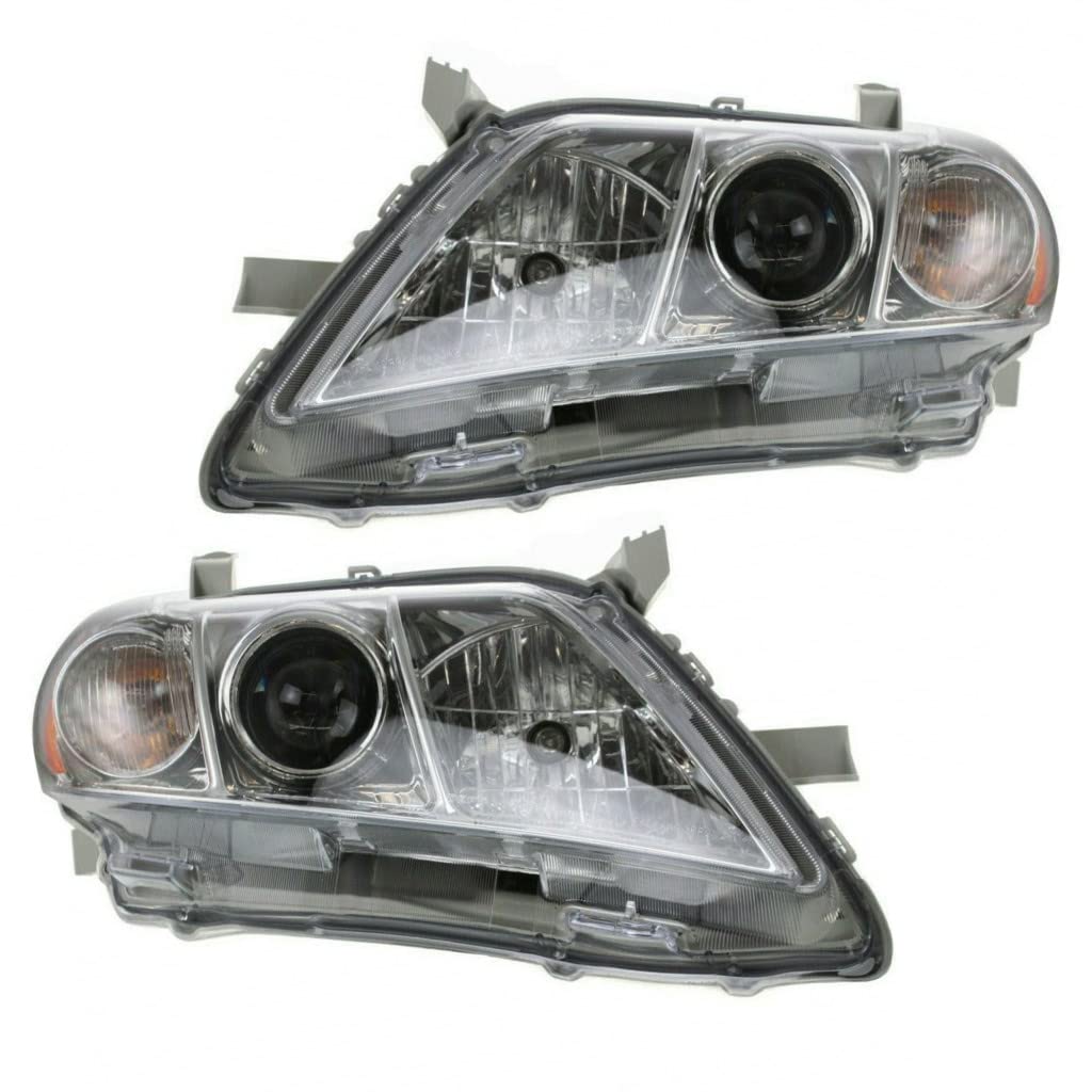 Toyota Camry 2007 2008 2009 Headlight Lens and Housing Driver and Passenger Side Pair Q535623