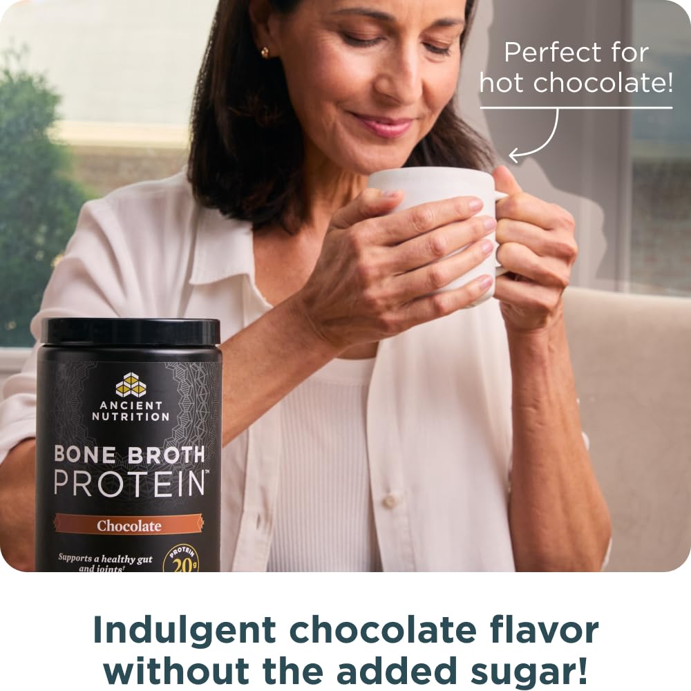 Grass Fed Bone Broth Protein Powder, Chocolate V579607