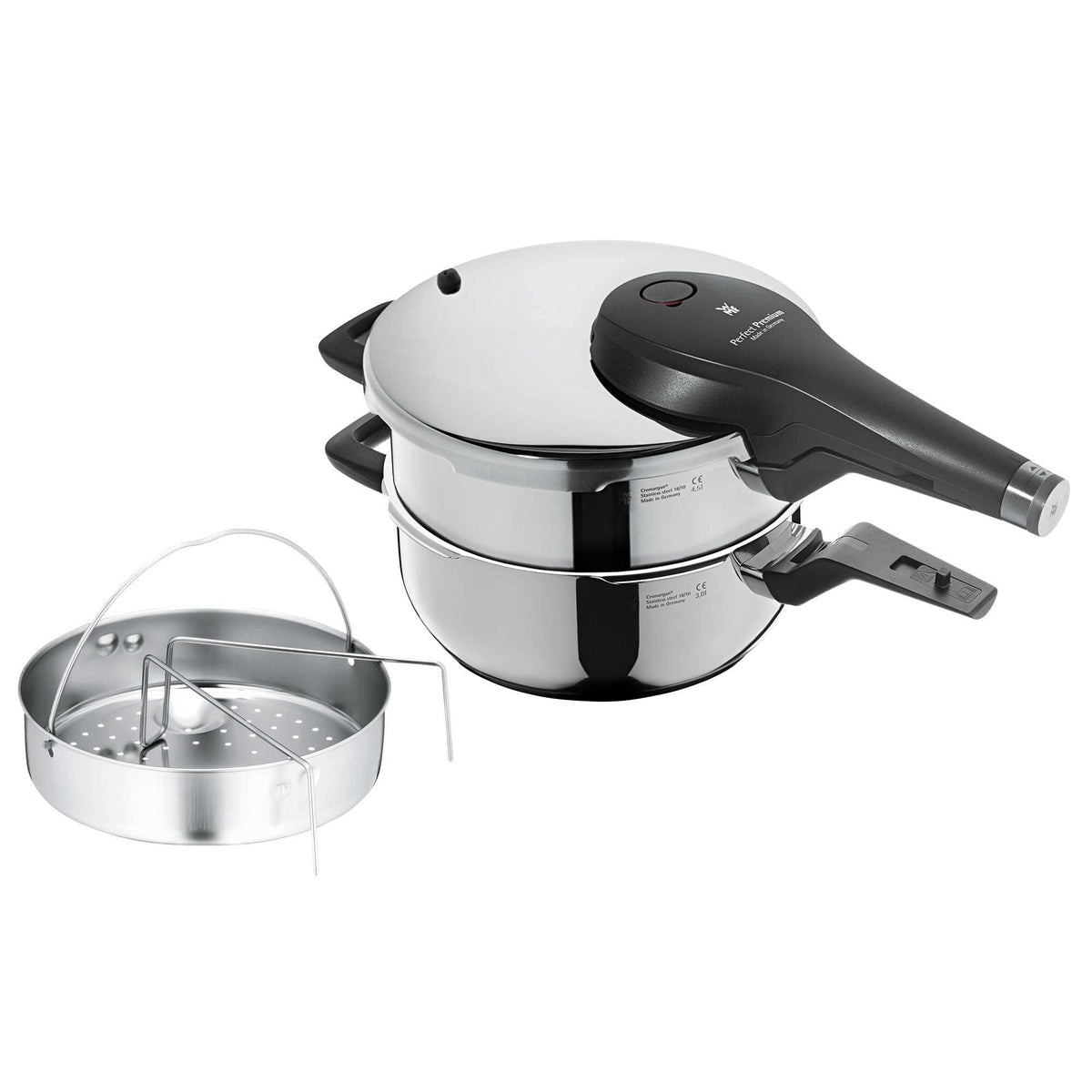3-Piece Stainless Steel Pressure Cooker Set F595158