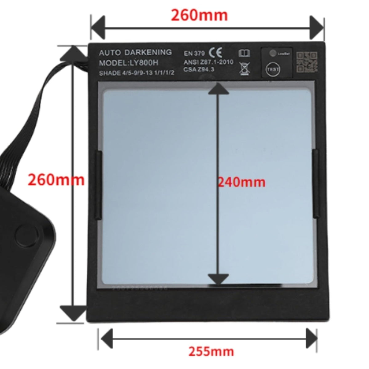 Auto-Darkening Welding Filter Lens P86079