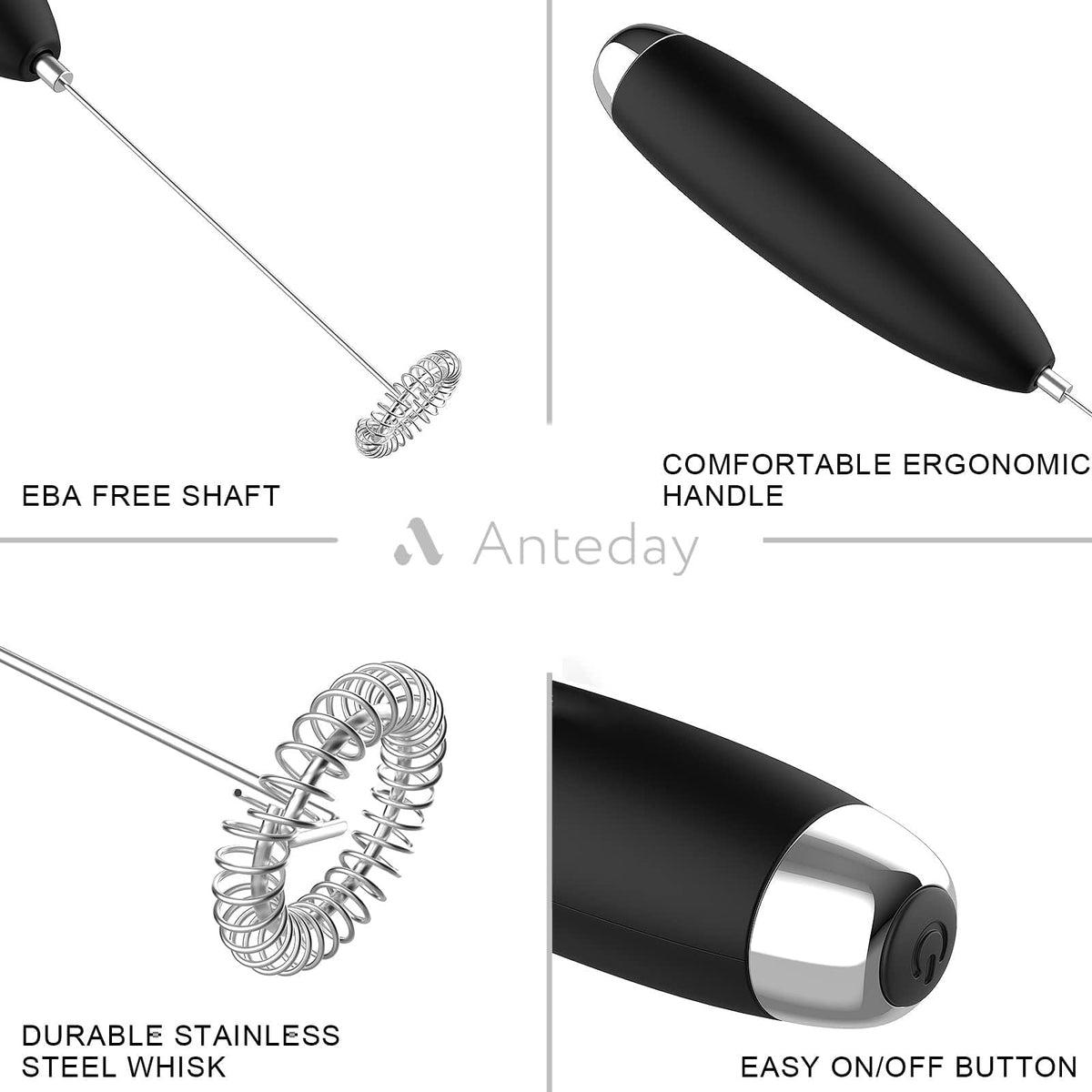 Electric Handheld Milk Frother Drink Mixer X34143