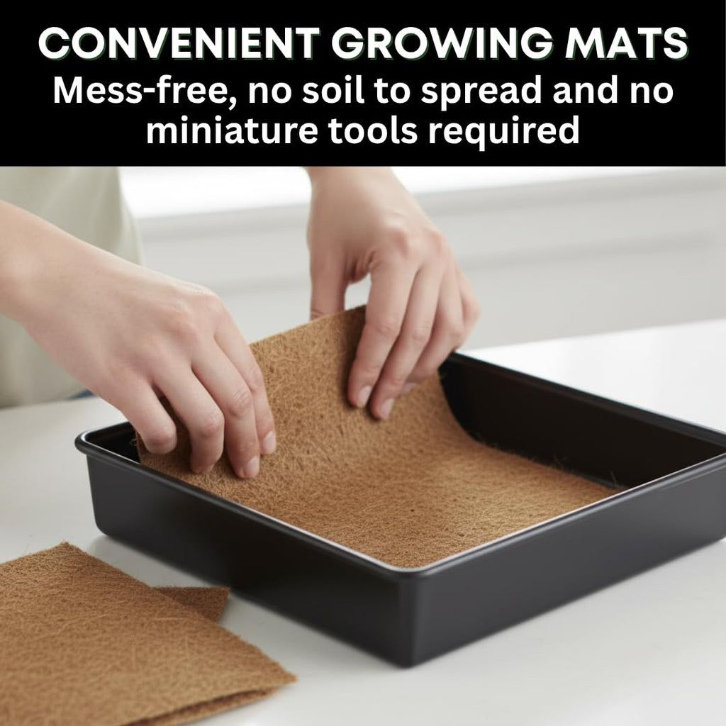 Cat Grass Growing Kit with Organic Seed and Jute Grow Mats Z954