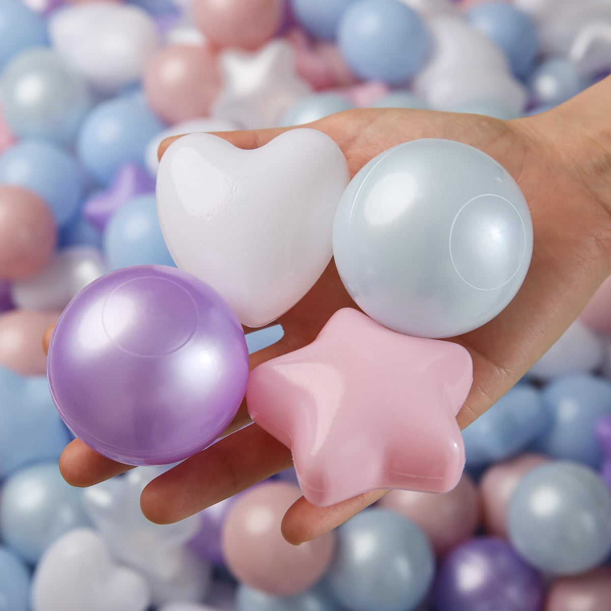 Pink Green Blue White Gray Ball Pit Balls G43209