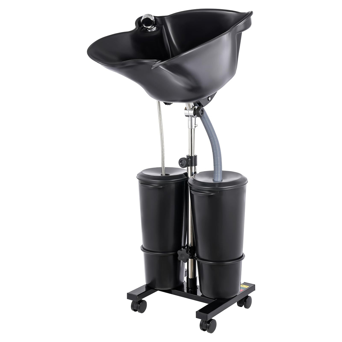 Portable Shampoo Wash Bowl with 2 Water Tanks Black V34873