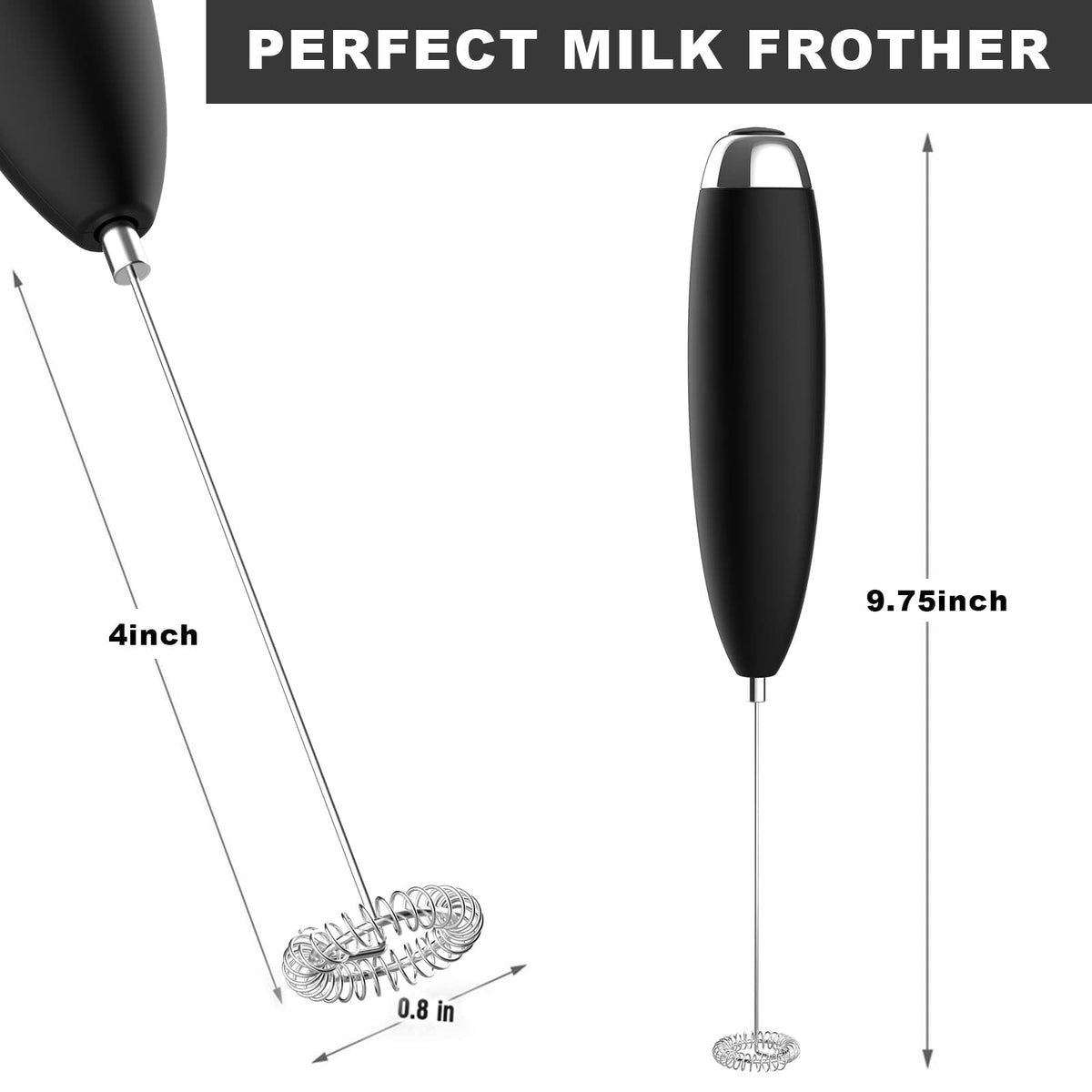 Electric Handheld Milk Frother Drink Mixer X34143