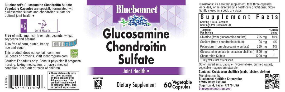 Glucosamine Chondroitin Sulfate Supplement, 60 Count K381227