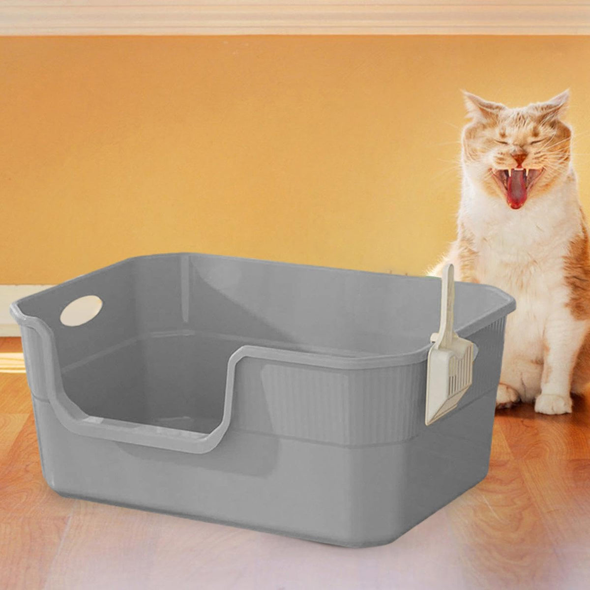Open Top Cat Litter Tray PP F501338