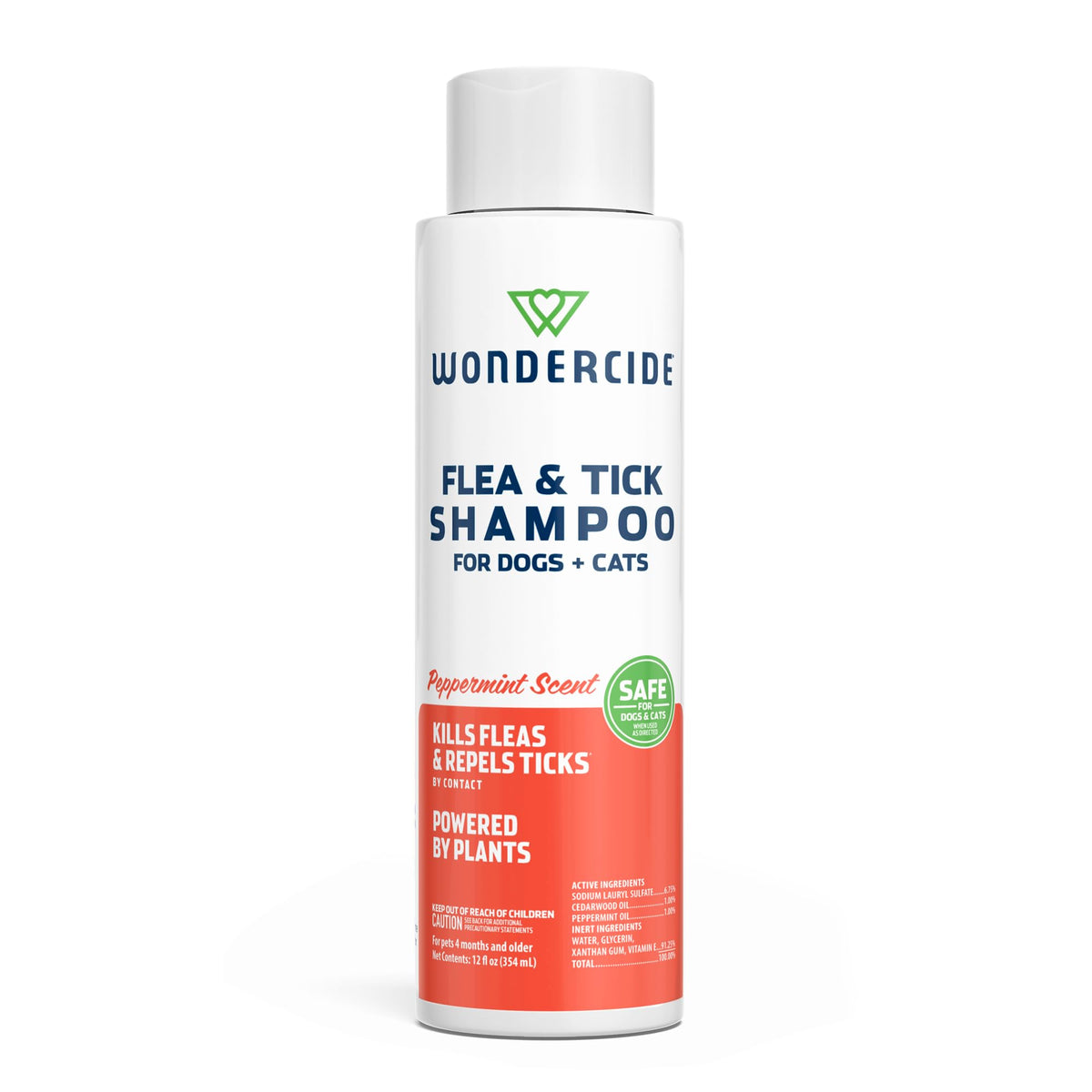 Flea & Tick Shampoo for Dogs and Cats Peppermint 12 Fl oz K185490