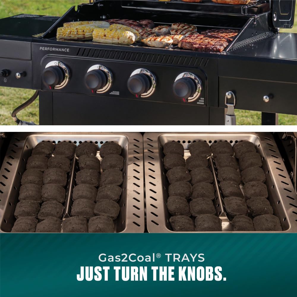 4 Burner Gas and Charcoal Grill A602458