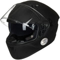 Motorcycle Helmets with Built in Bluetooth Dual Visor Matte Black S Z2960