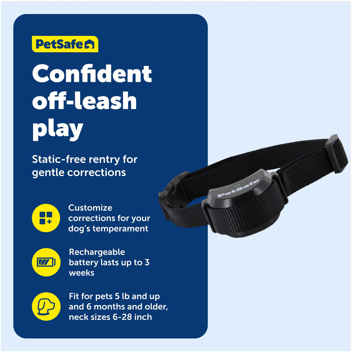 Rechargeable Wireless Fence Collar T893