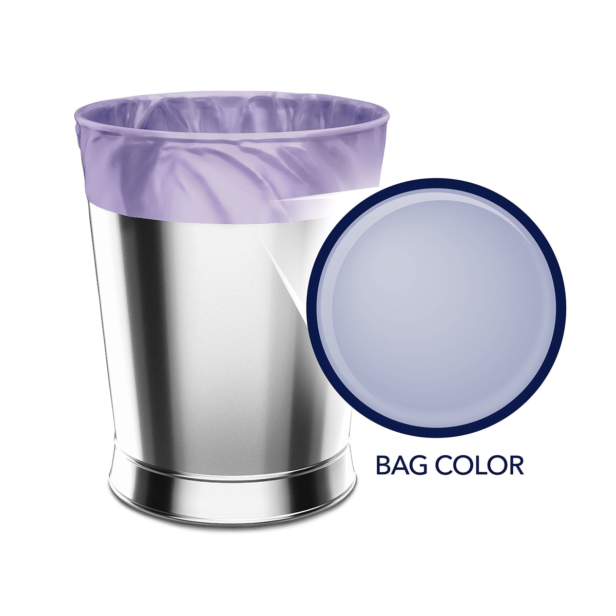 4 Gallon Lavender Trash Bags 80 Count G525
