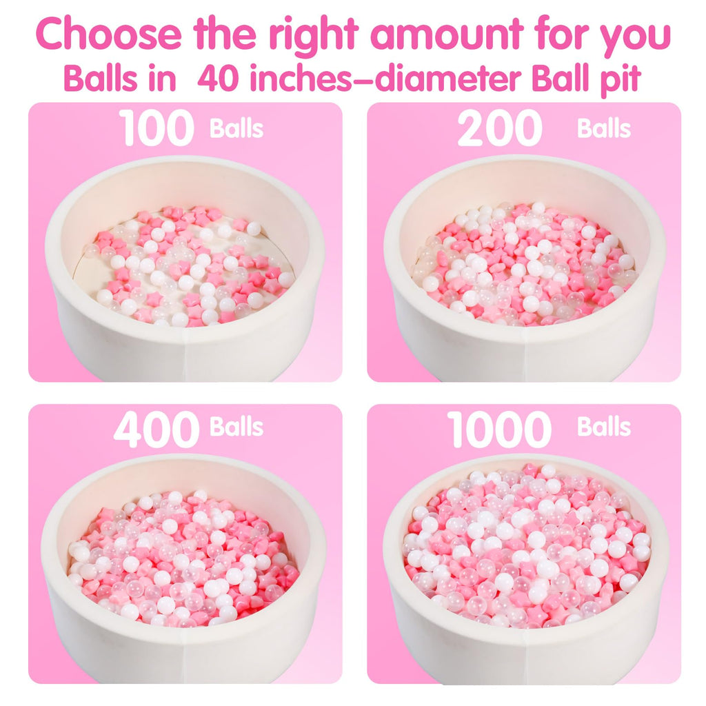 Pink Green Blue White Gray Ball Pit Balls G43209