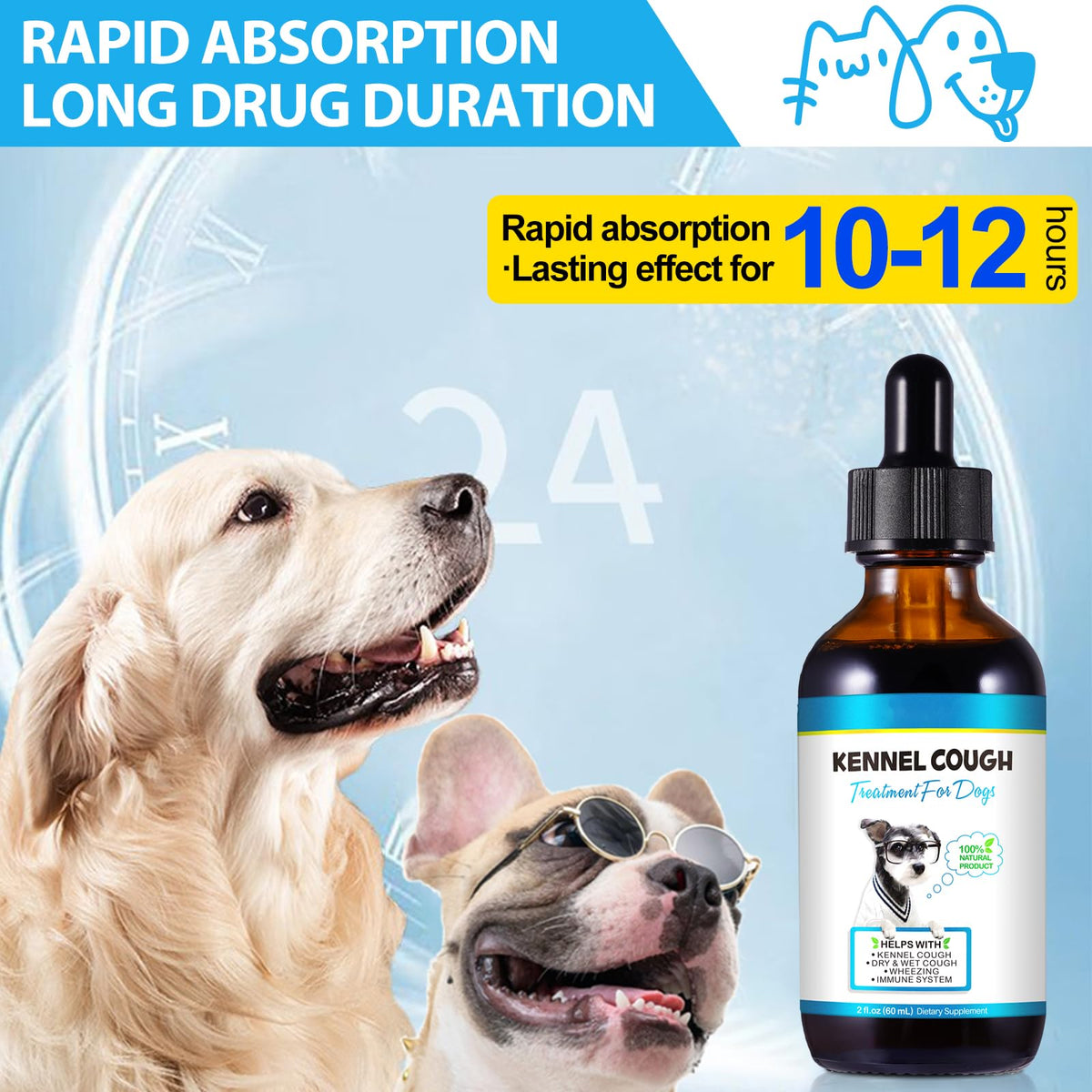Kennel Cough Herbal Drops 2.02 Fl.oz / 60 ml P5335