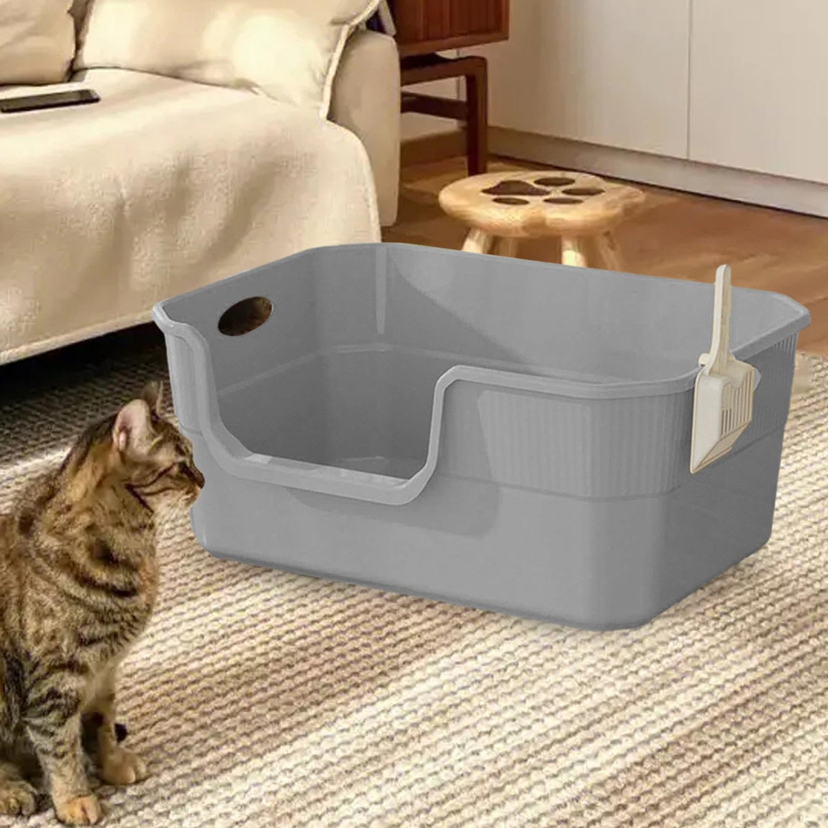 Open Top Cat Litter Tray PP F501338