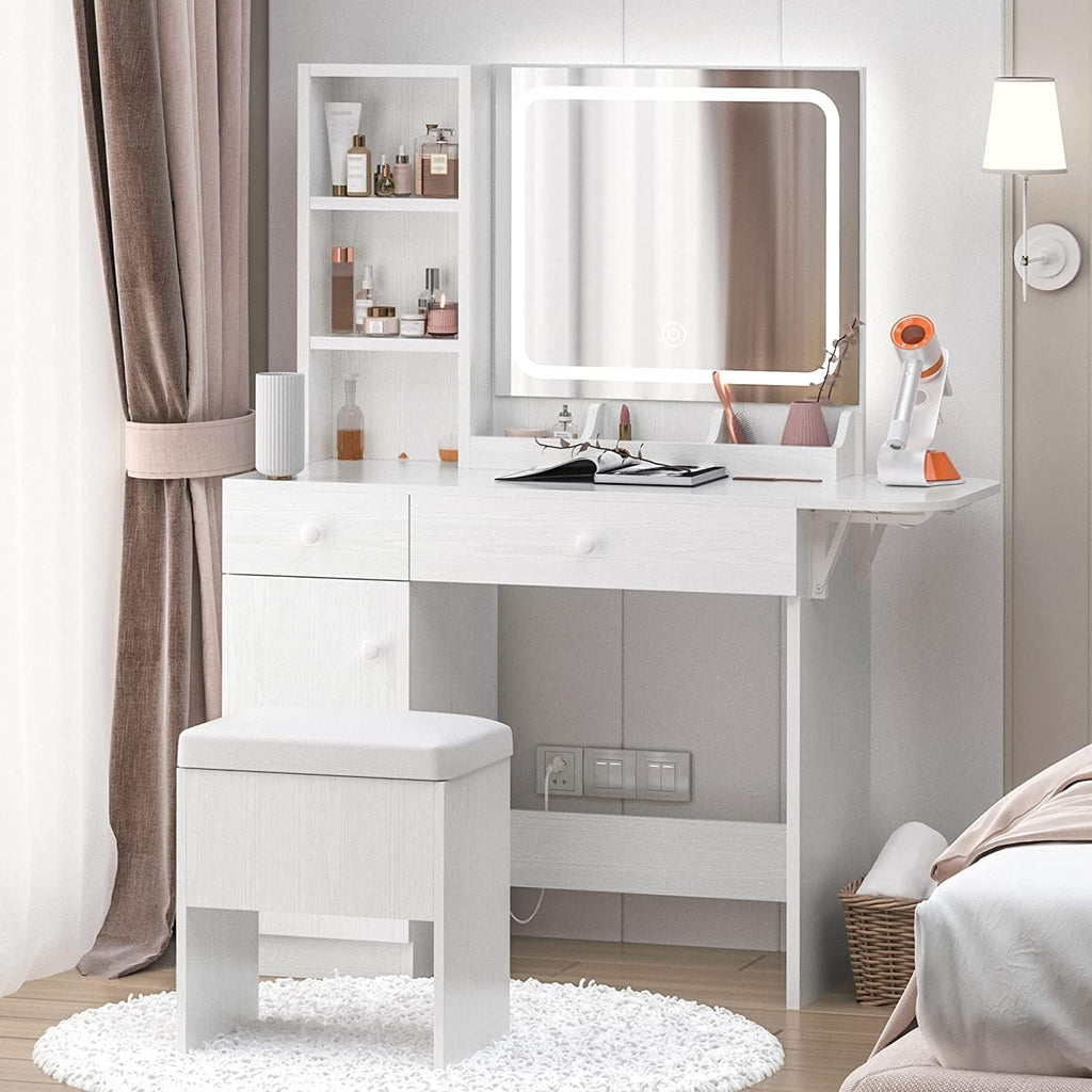 Vanity Desk with Charging Station N413