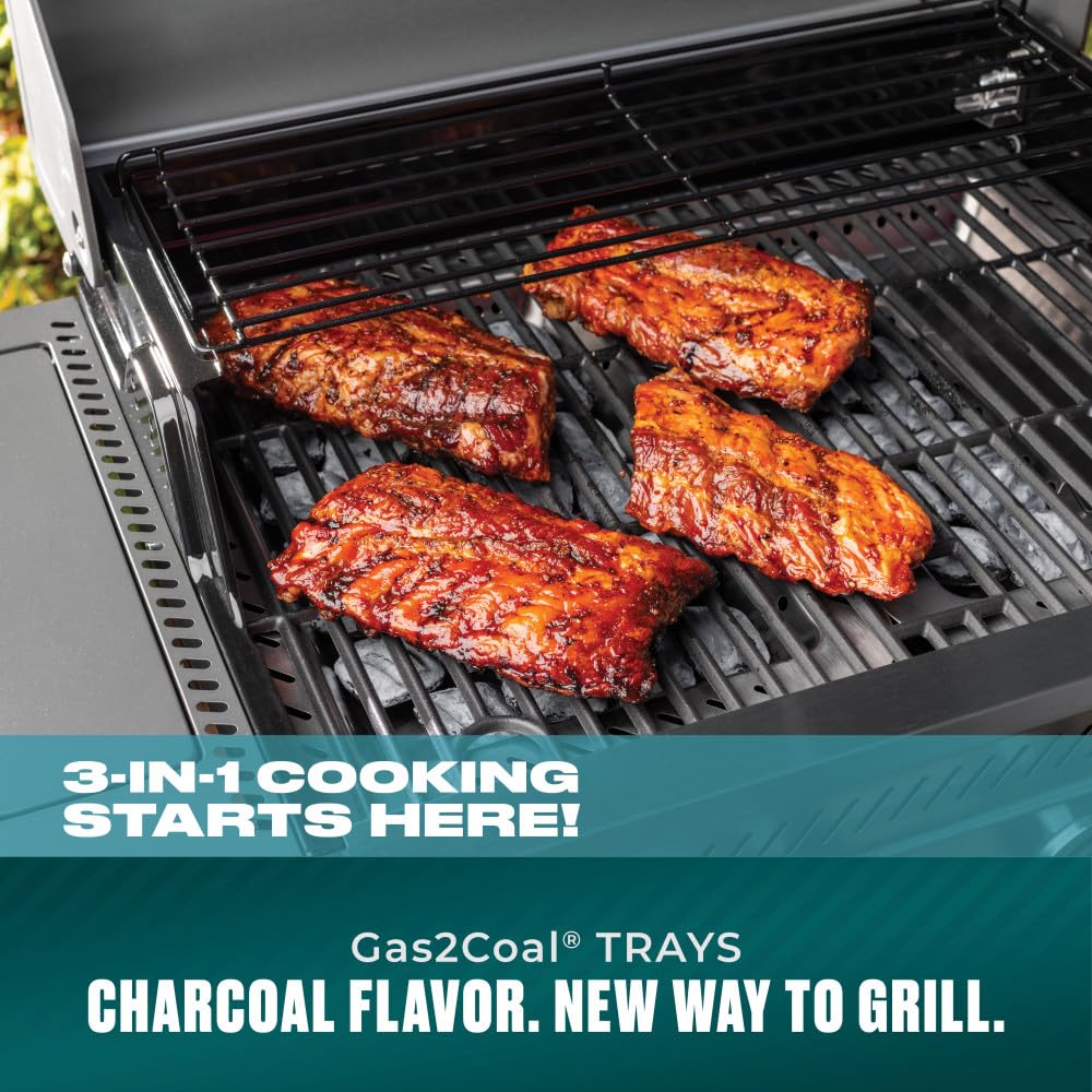 4 Burner Gas and Charcoal Grill A602458