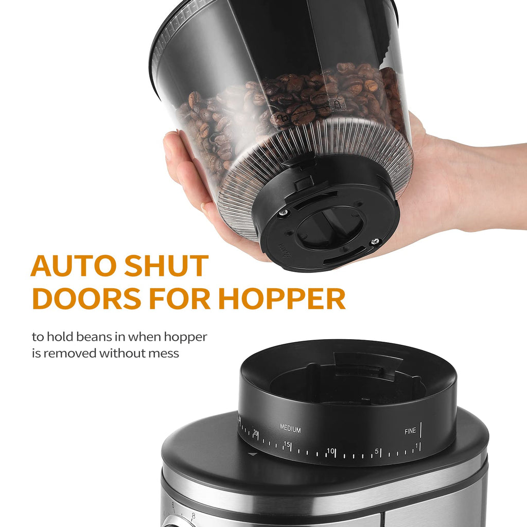 Electric Conical Burr Coffee Grinder with 30 Adjustable Grind Settings X5103