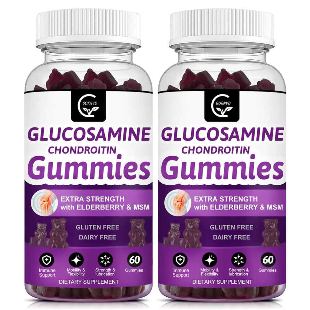 Glucosamine Chondroitin Gummies with MSM & Elderberry 2 Pack K52865