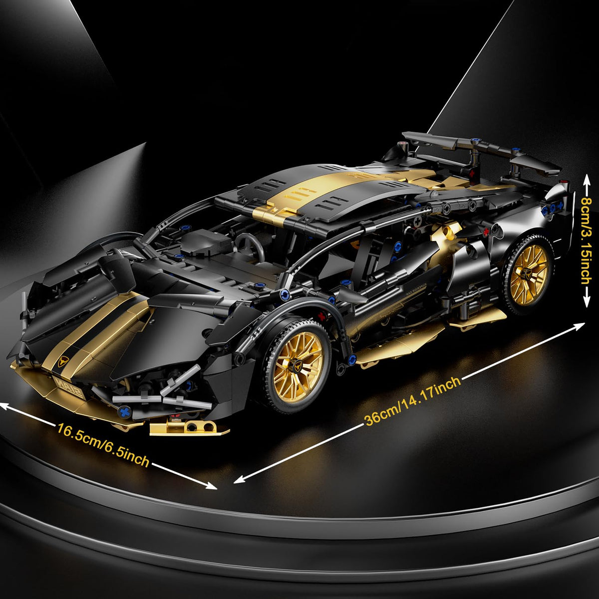 1:14 Building Block Car Set with LED M742996
