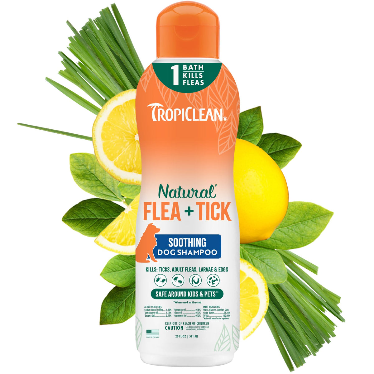 Soothing Flea and Tick Dog Shampoo 20oz R82612