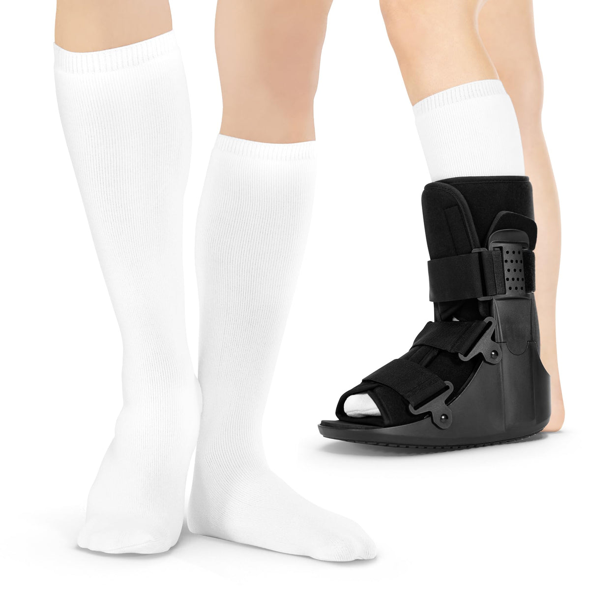 1 Pair White Tube Sock Liners P6982