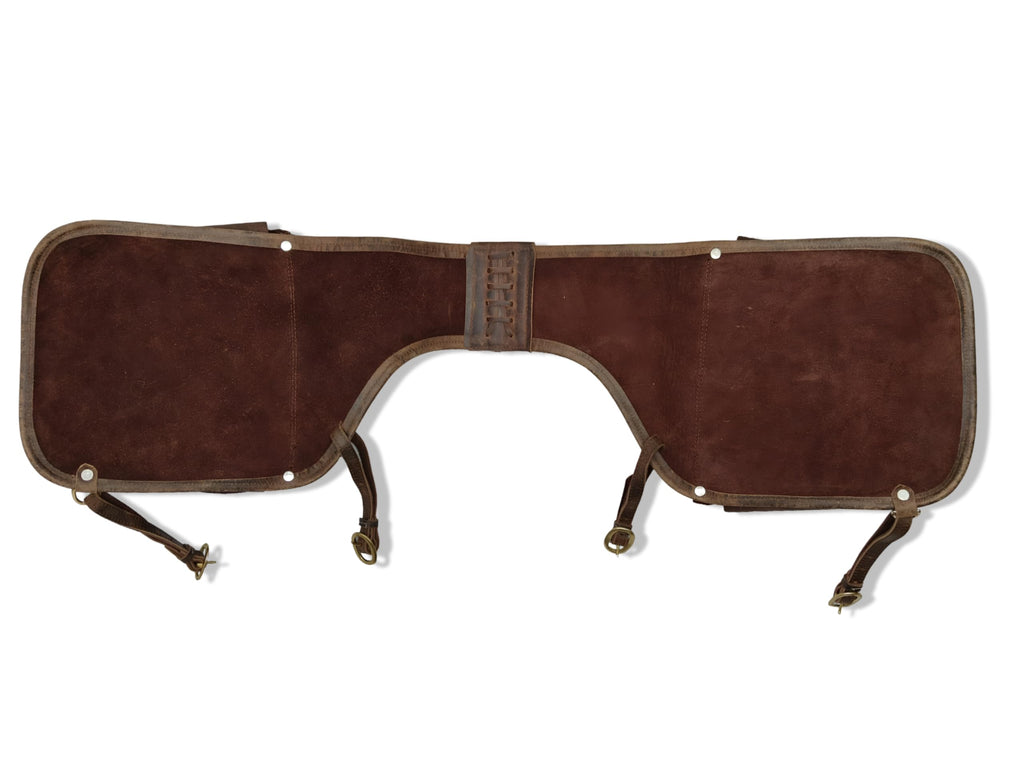 Leather Pommel Saddle Bags with Strap J3532